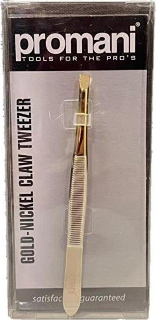 Promani Pr-918 Yarı Altın Nikel Düz Uçlu Cımbız PR-918 - Image 1