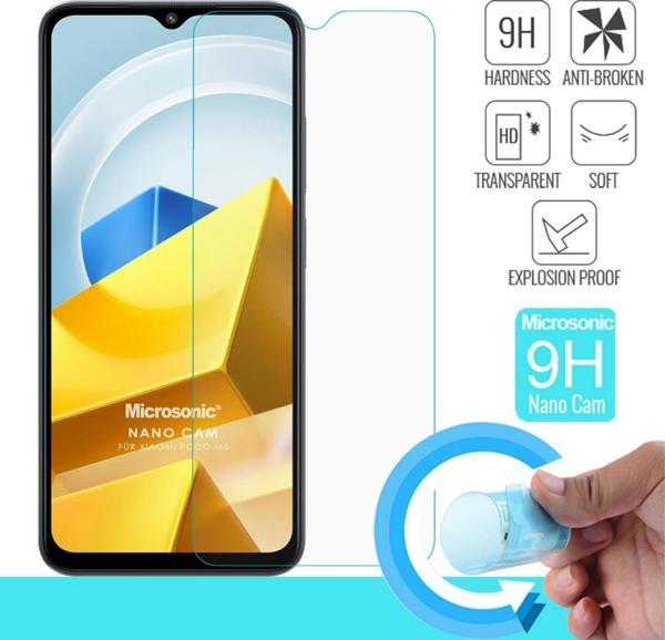 Microsonic Xiaomi Poco M5 Nano Glass Cam Ekran Koruyucu - Image 1