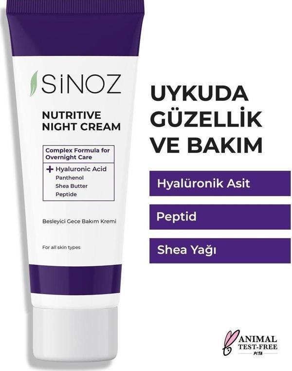 Sinoz Yenileyici Besleyici Gece Bakım Kremi 50 ML - Image 1