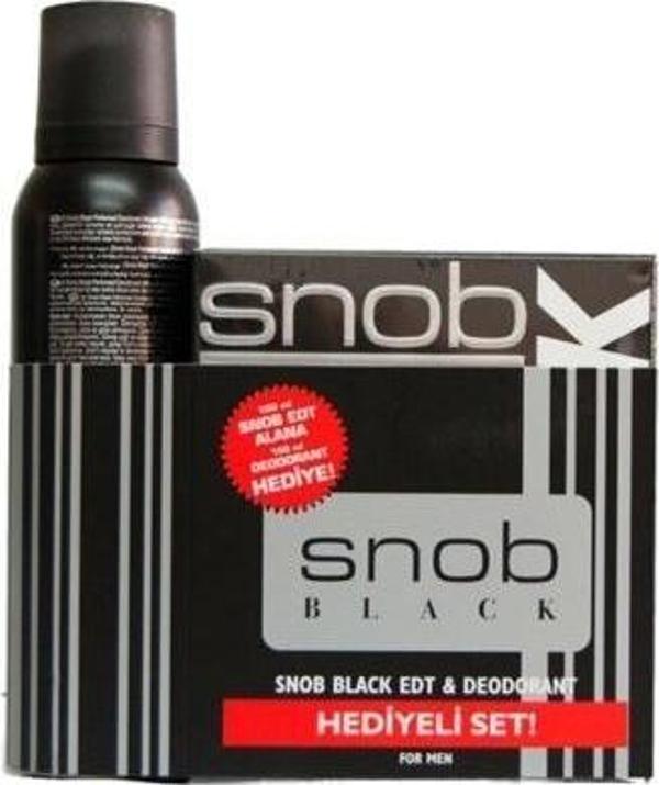 SNOB BLACK EDT+DEO HEDİYELİ KOFRE - Image 1