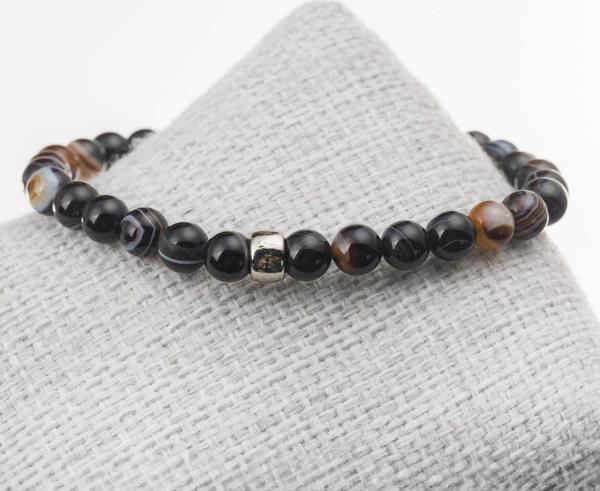 Taşta Moda Akik Taşı Bileklik (Göz Akik)-6 Mm - Image 1