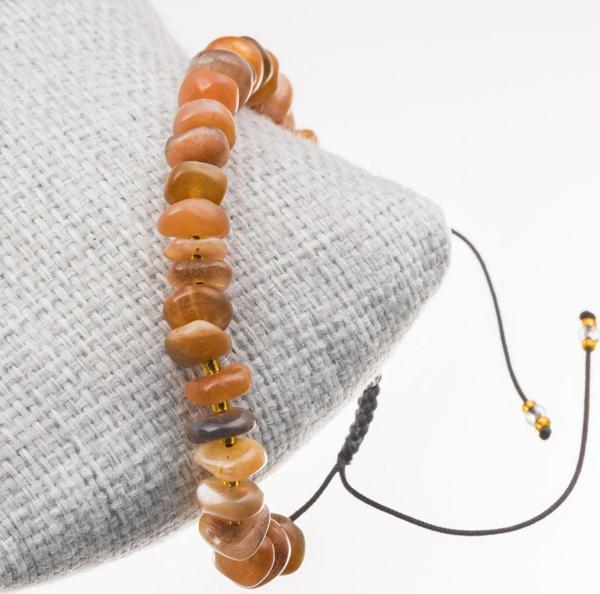 Taşta Moda Ay Taşı Bileklik-8 Mm (Ayarlanabilir) - Image 1