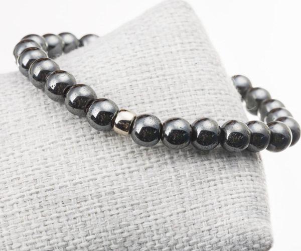 Taşta Moda Hematit Taşı Bileklik-8 Mm - Image 1