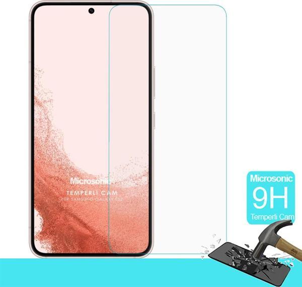 Microsonic Samsung Galaxy S22 Tempered Glass Cam Ekran Koruyucu - Image 1