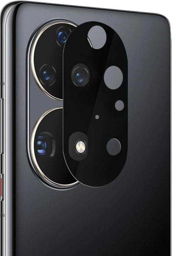 Microsonic Huawei P50 Pro Kamera Lens Koruma Camı V2 Siyah - Image 1