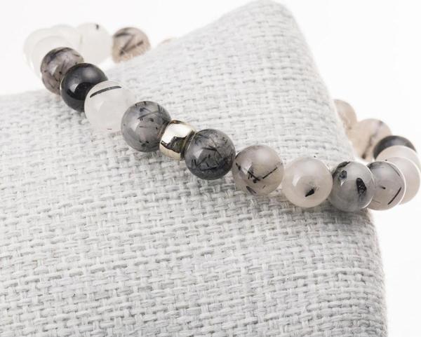Taşta Moda Rutil Kuvars Taşı Bileklik-8 Mm - Image 1