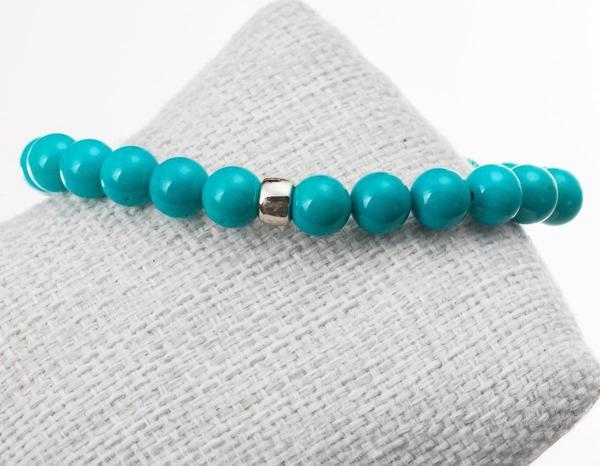 Taşta Moda Turkuaz-Firuze Taşı Bileklik-8 Mm - Image 1
