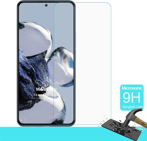 Microsonic Xiaomi Mi 12T Tempered Glass Cam Ekran Koruyucu - Image 1