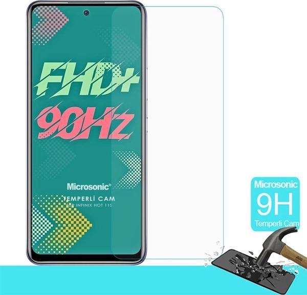 Microsonic Infinix Hot 11S Tempered Glass Cam Ekran Koruyucu - Image 1