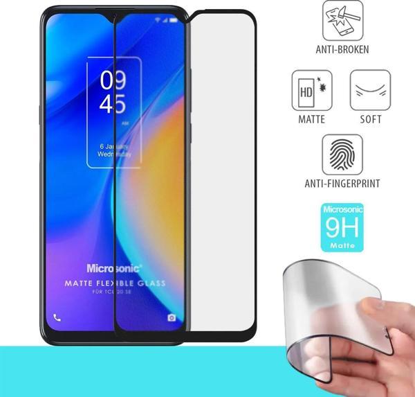 Microsonic TCL 20 SE Seramik Matte Flexible Ekran Koruyucu Siyah - Image 1
