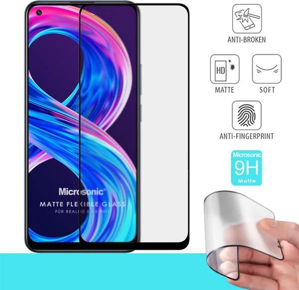 Microsonic Realme 8 Pro Seramik Matte Flexible Ekran Koruyucu Siyah - Image 1