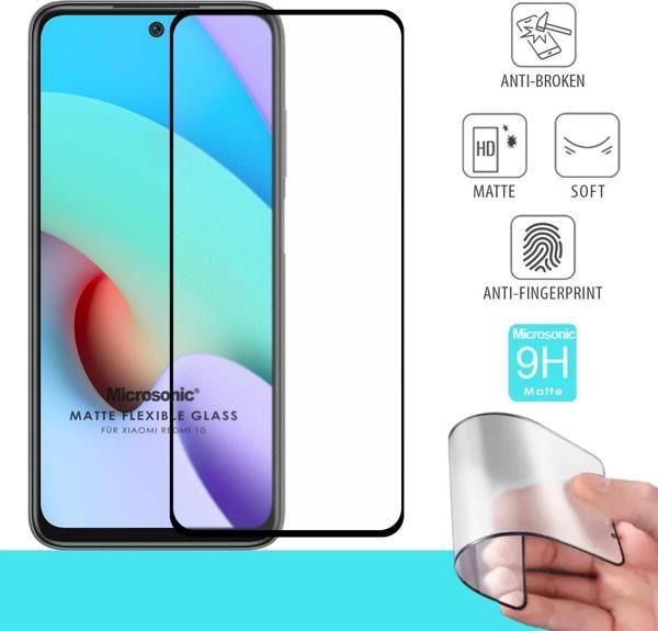 Microsonic Xiaomi Redmi 10 2022 Seramik Matte Flexible Ekran Koruyucu Siyah - Image 1