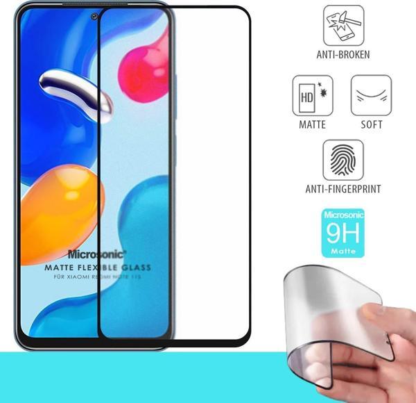 Microsonic Xiaomi Redmi Note 11 Seramik Matte Flexible Ekran Koruyucu Siyah - Image 1
