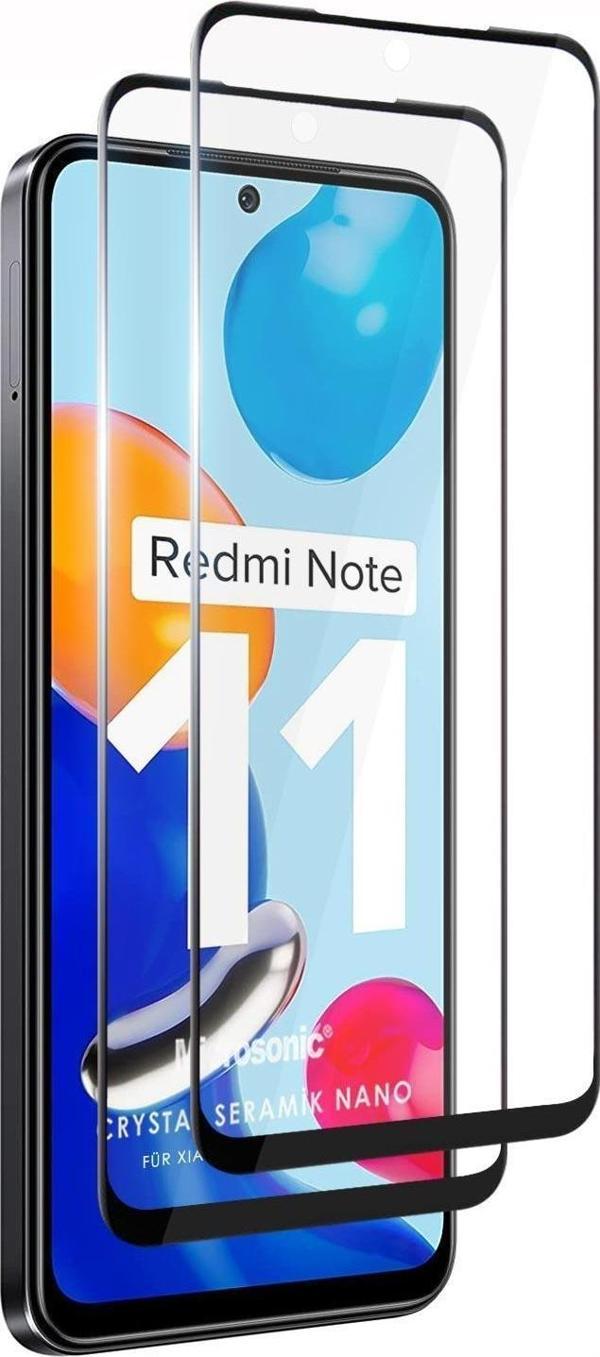Microsonic Xiaomi Redmi Note 11S Crystal Seramik Nano Ekran Koruyucu Siyah (2 Adet) - Image 1