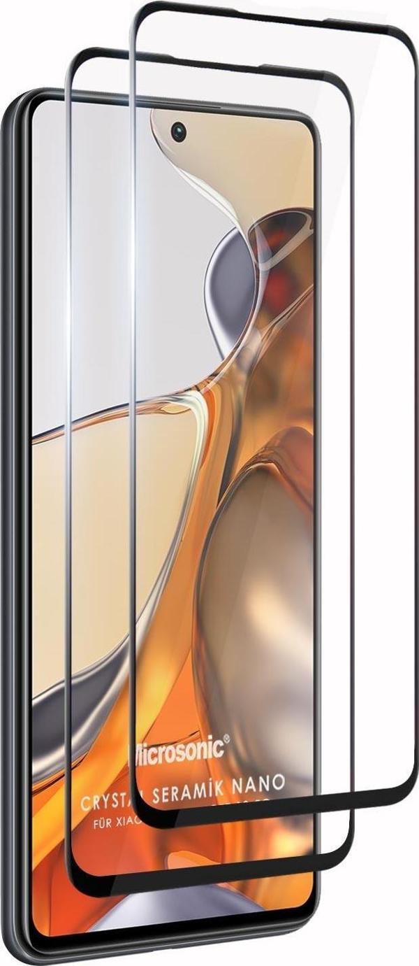 Microsonic Xiaomi Mi 11T Pro Crystal Seramik Nano Ekran Koruyucu Siyah (2 Adet) - Image 1