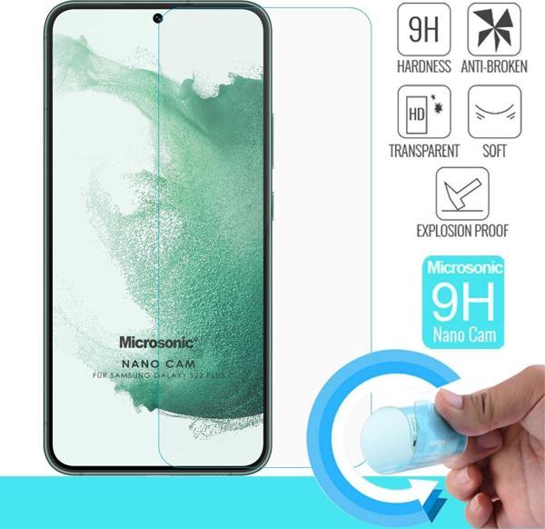 Microsonic Samsung Galaxy S22 Plus Nano Glass Cam Ekran Koruyucu - Image 1