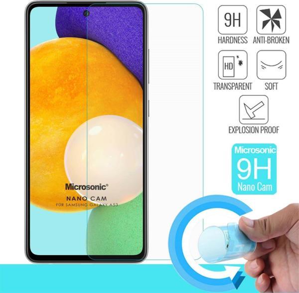 Microsonic Samsung Galaxy A53 5G Nano Glass Cam Ekran Koruyucu - Image 1