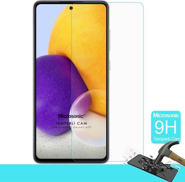 Microsonic Samsung Galaxy A73 5G Tempered Glass Cam Ekran Koruyucu - Image 1