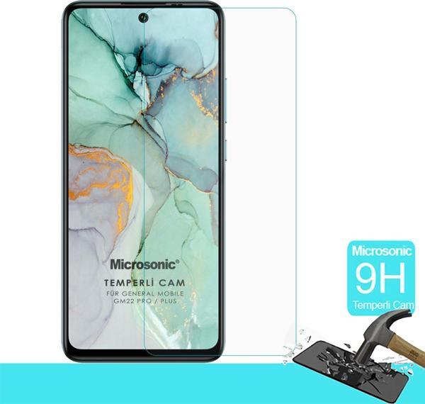 Microsonic General Mobile GM 22 Plus Tempered Glass Cam Ekran Koruyucu - Image 1