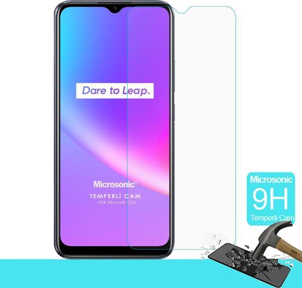 Microsonic Realme C25s Tempered Glass Cam Ekran Koruyucu - Image 1