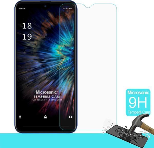 Microsonic Reeder P13 Blue 2021 Tempered Glass Cam Ekran Koruyucu - Image 1