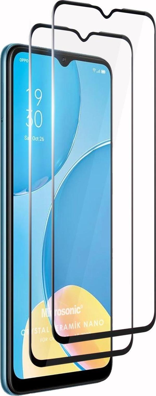 Microsonic Oppo A15 Crystal Seramik Nano Ekran Koruyucu Siyah (2 Adet) - Image 1