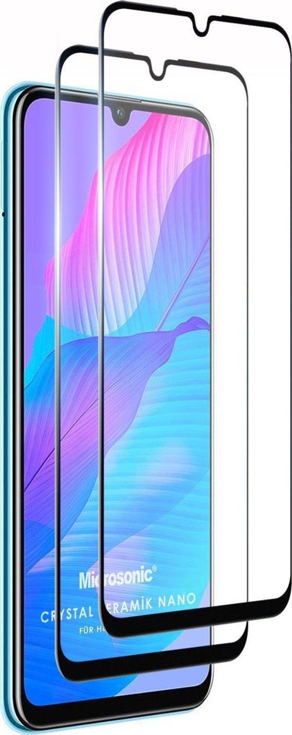 Microsonic Huawei P Smart 2020 Crystal Seramik Nano Ekran Koruyucu Siyah (2 Adet) - Image 1