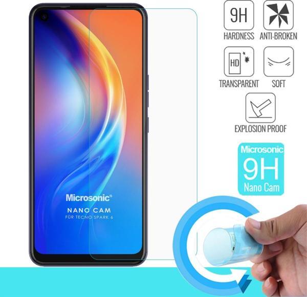Microsonic TECNO Spark 6 Nano Glass Cam Ekran Koruyucu - Image 1