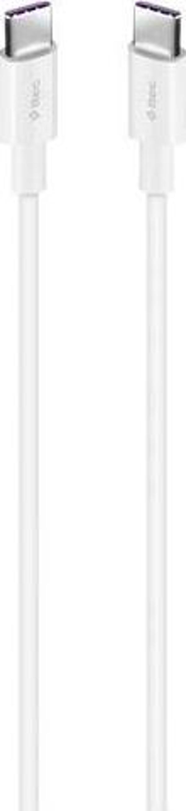 Ttec Type-C to Type-C 150cm 100W PD/QC Hızlı Şarj/Data Kablosu 2DK49B Beyaz - Image 1