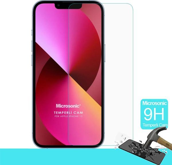 Microsonic Apple iPhone 13 Tempered Glass Cam Ekran Koruyucu - Image 1