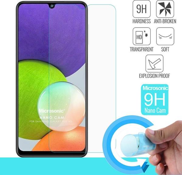 Microsonic Samsung Galaxy A22 4G Nano Glass Cam Ekran Koruyucu - Image 1