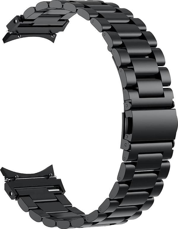 Microsonic Samsung Galaxy Watch 6 Classic 43mm Solid Steel Kordon Siyah - Image 1