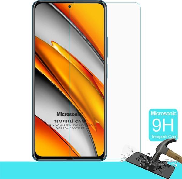Microsonic Xiaomi Redmi K40 Pro+ Tempered Glass Cam Ekran Koruyucu - Image 1