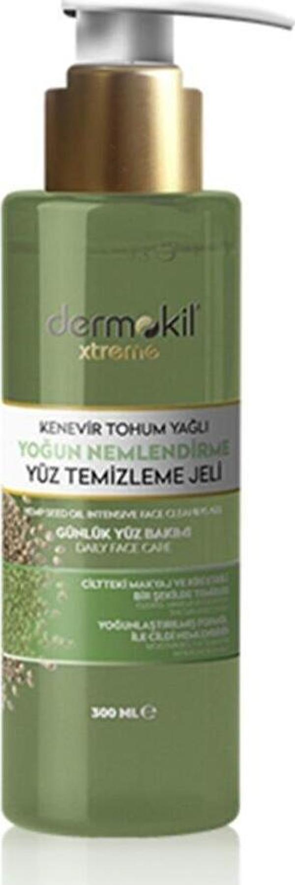 Dermokil Kenevir Tohumu Yağlı Yoğun Nemlendirme Yüz Temizleme Jeli 300 ml  - Image 1