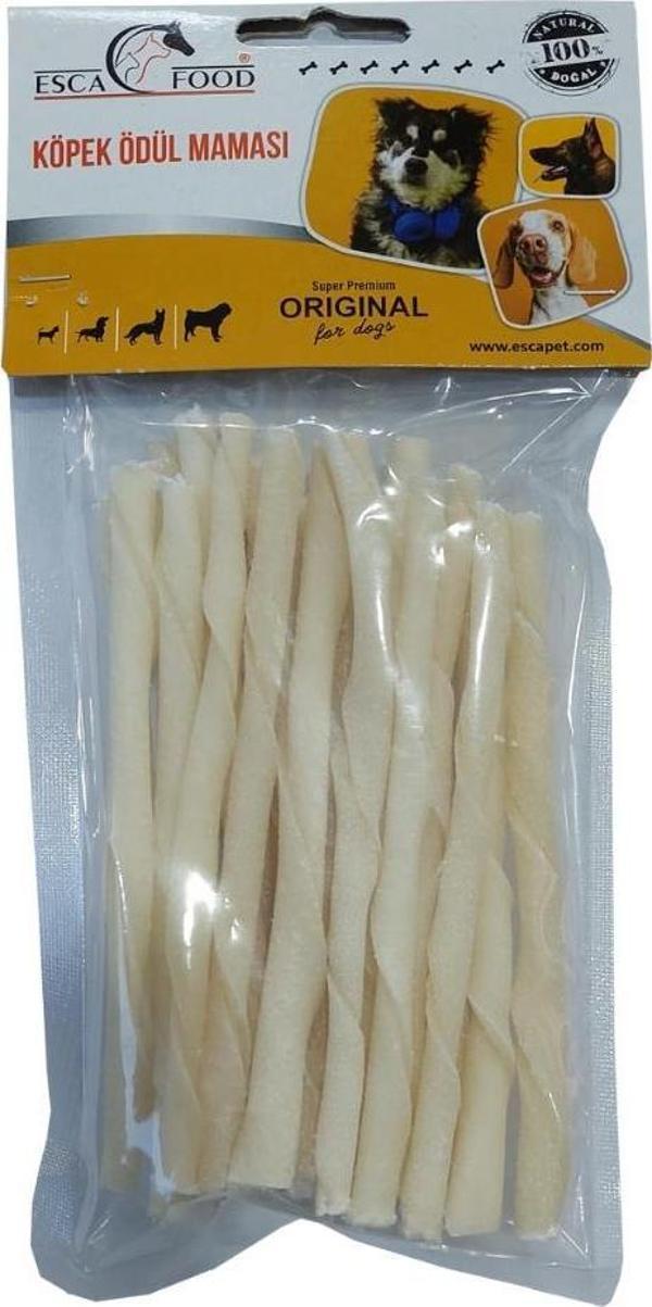 Esca Food Beyaz Burgu Köpek Ödül Maması 12 cm x 20 Adet - Image 1