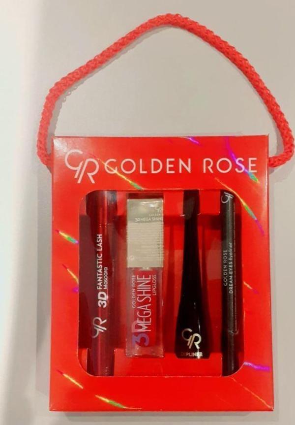 Golden Rose Sevgililer Günü Özel Karma Kofre Set 1(Maskara-Lipgloss-Dipliner-Eyeliner) - Image 1