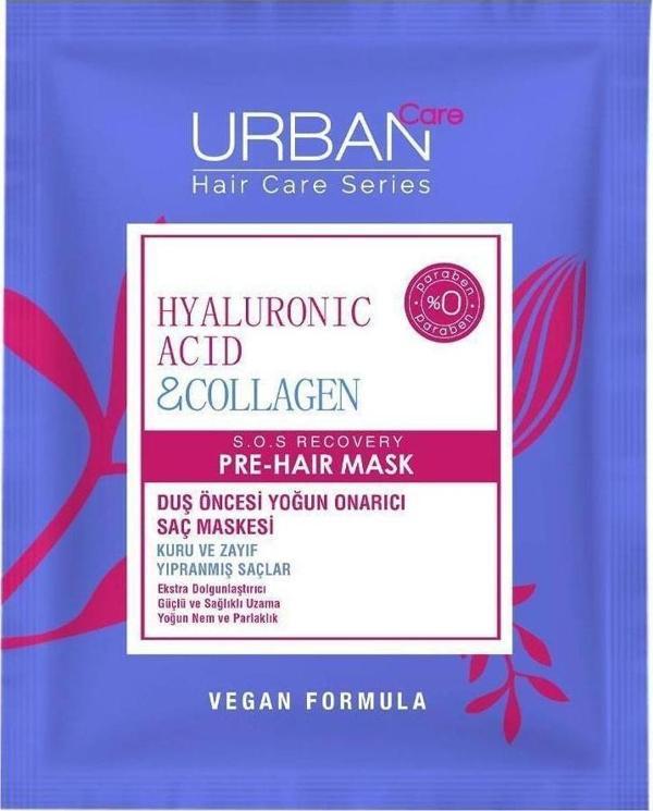 Urban Care Hyaluronik Asit&Kolajen Sağlıklı Uzamaya Yardımcı Duş Öncesi Saç Bakım Maskesi-50ML - Image 1