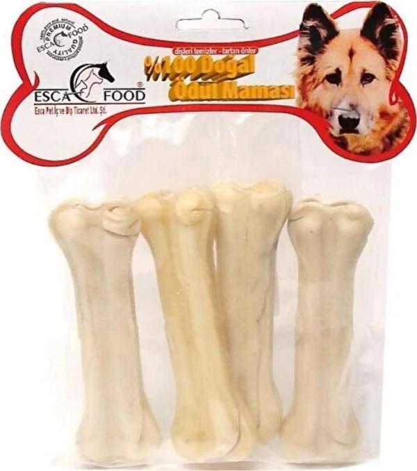 Esca Food Beyaz Pres Kemik Köpek Ödül Maması 12,5 cm x 4 Adet - Image 1