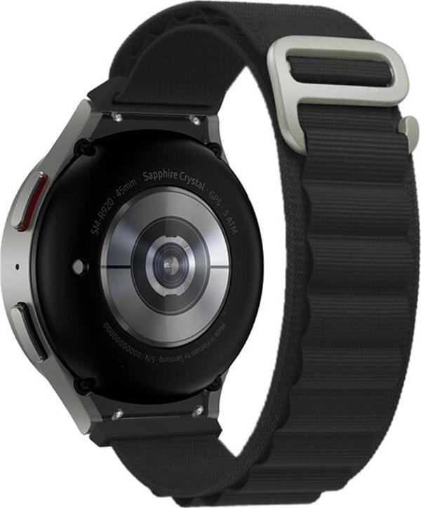 Microsonic Samsung Galaxy Watch 6 44mm Kordon Alpine Loop Siyah - Image 1