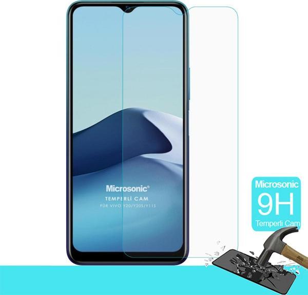 Microsonic Vivo Y11s Tempered Glass Cam Ekran Koruyucu - Image 1