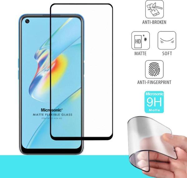 Microsonic Oppo A54 4G Seramik Matte Flexible Ekran Koruyucu Siyah - Image 1