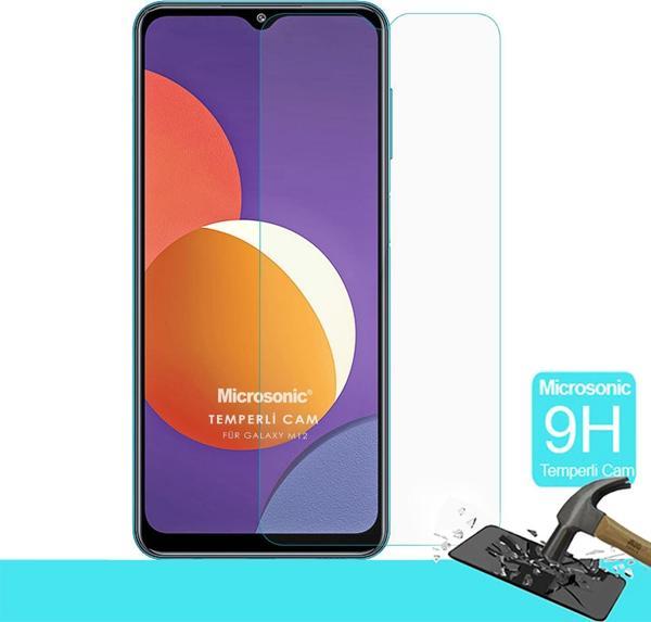 Microsonic Samsung Galaxy M12 Tempered Glass Cam Ekran Koruyucu - Image 1