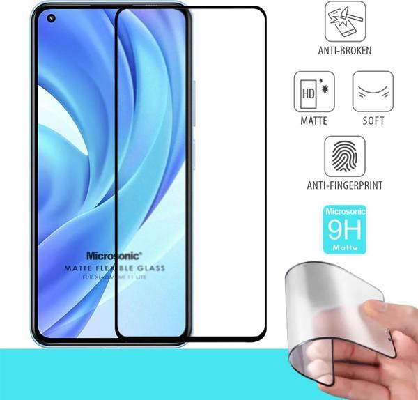 Microsonic Xiaomi Mi 11 Lite Seramik Matte Flexible Ekran Koruyucu Siyah - Image 1