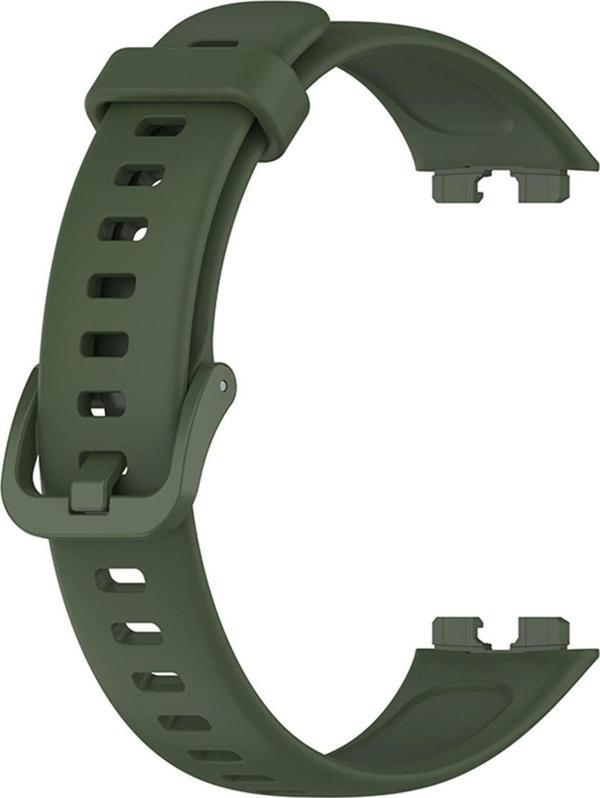 Microsonic Huawei Band 8 Kordon, Silicone Sport Band Yeşil - Image 1