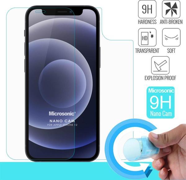 Microsonic Apple iPhone 12 Ön + Arka Nano Cam Ekran Koruyucu - Image 1