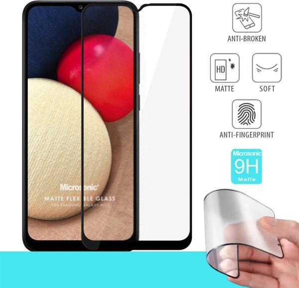 Microsonic Samsung Galaxy A02s Seramik Matte Flexible Ekran Koruyucu Siyah - Image 1