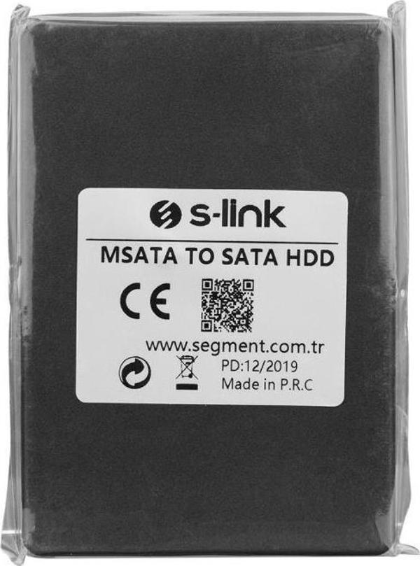 S-link MSATA TO SATA Harici 2.5" Siyah Hdd Kutusu - Image 1