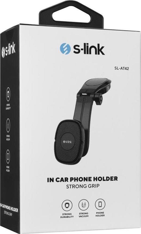 S-link SL-AT42 Universal Ayarlanabilir Siyah Torpido Üstü Jel Pad Mıknatıslı telefon tutucu - Image 1