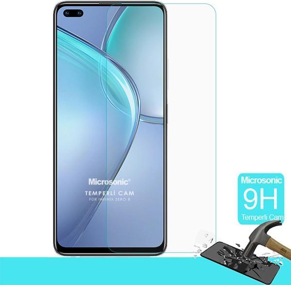 Microsonic Infinix Zero 8 Tempered Glass Cam Ekran Koruyucu - Image 1