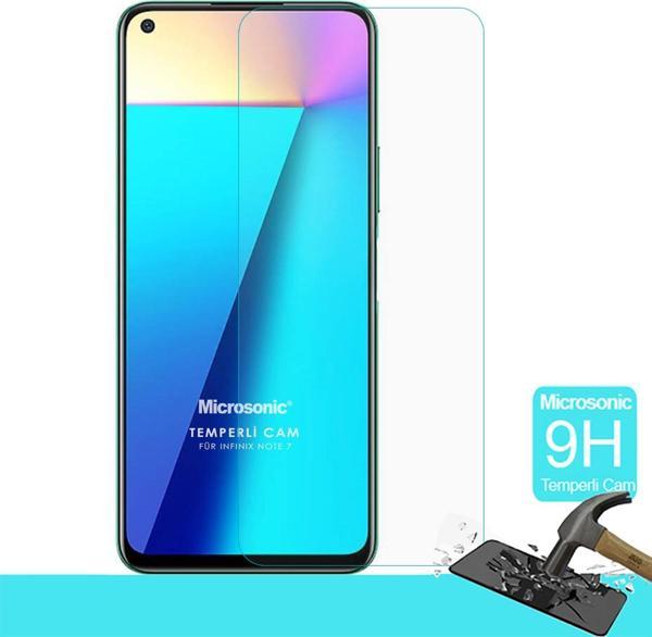 Microsonic Infinix Note 7 Tempered Glass Cam Ekran Koruyucu - Image 1